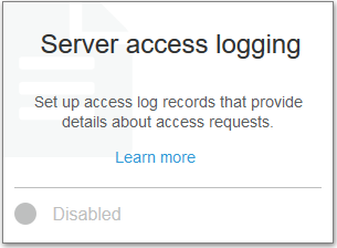 enable s3 server access logging