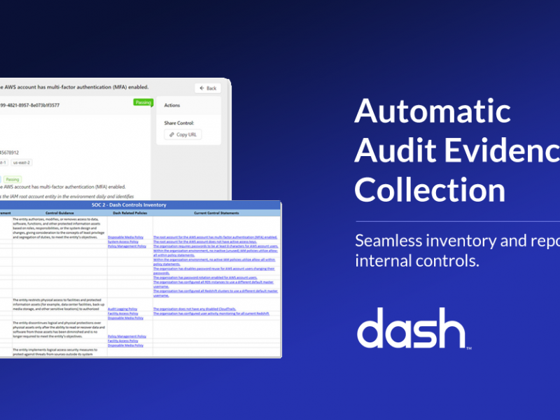 dash automatic evidence collection